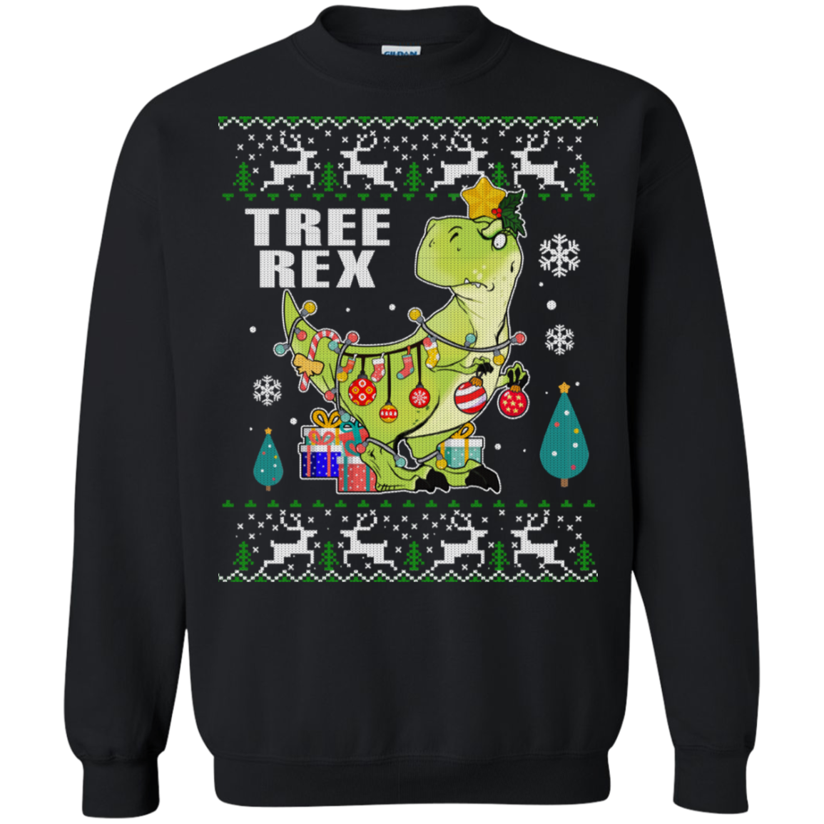 T-Rex Christmas Sweater