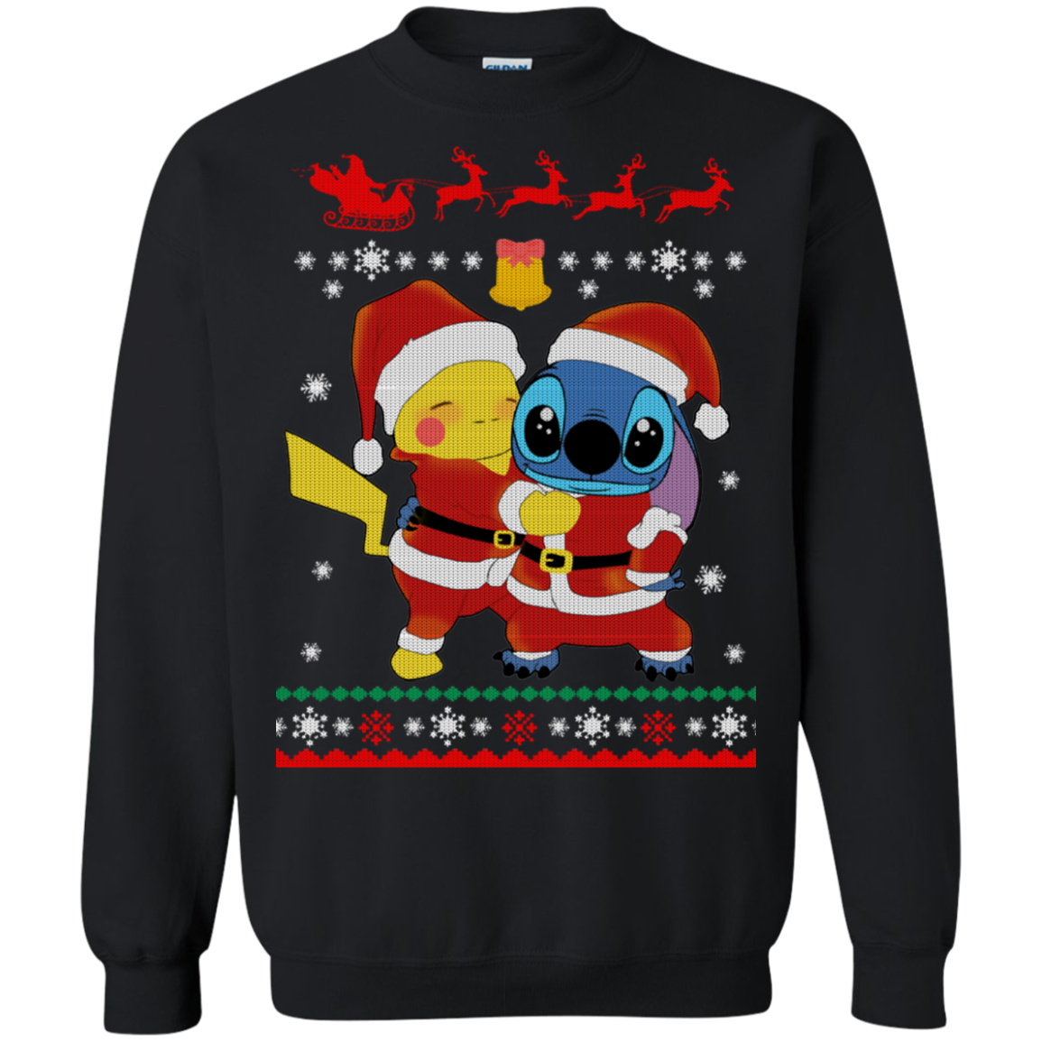 Pikachu & Stick Christmas Sweater