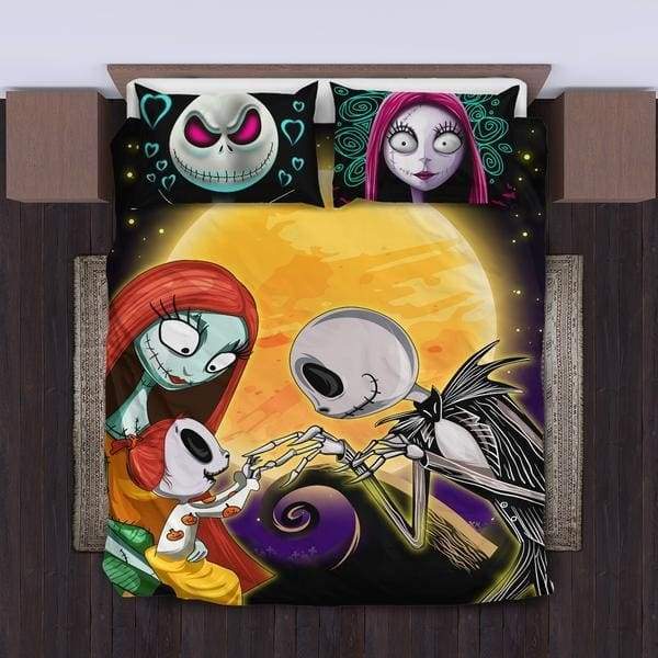 Nightmare Before Christmas Family Bedding Set Duvet Cover And Pillowcase Set