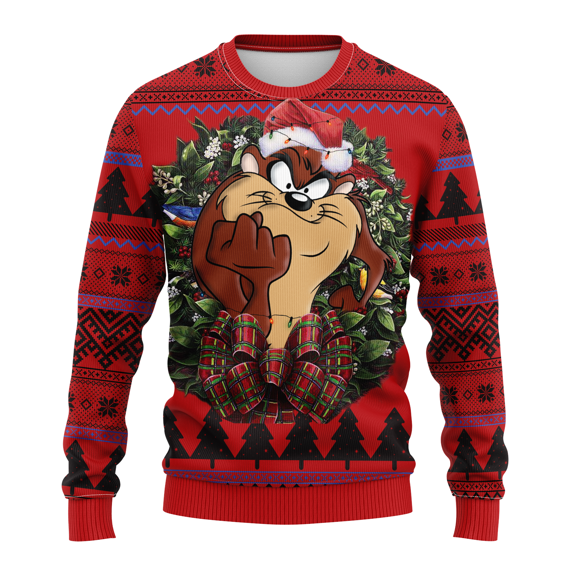 Taz Of Looney Tunes Noel Mc Ugly Christmas Sweater Thanksgiving Gift