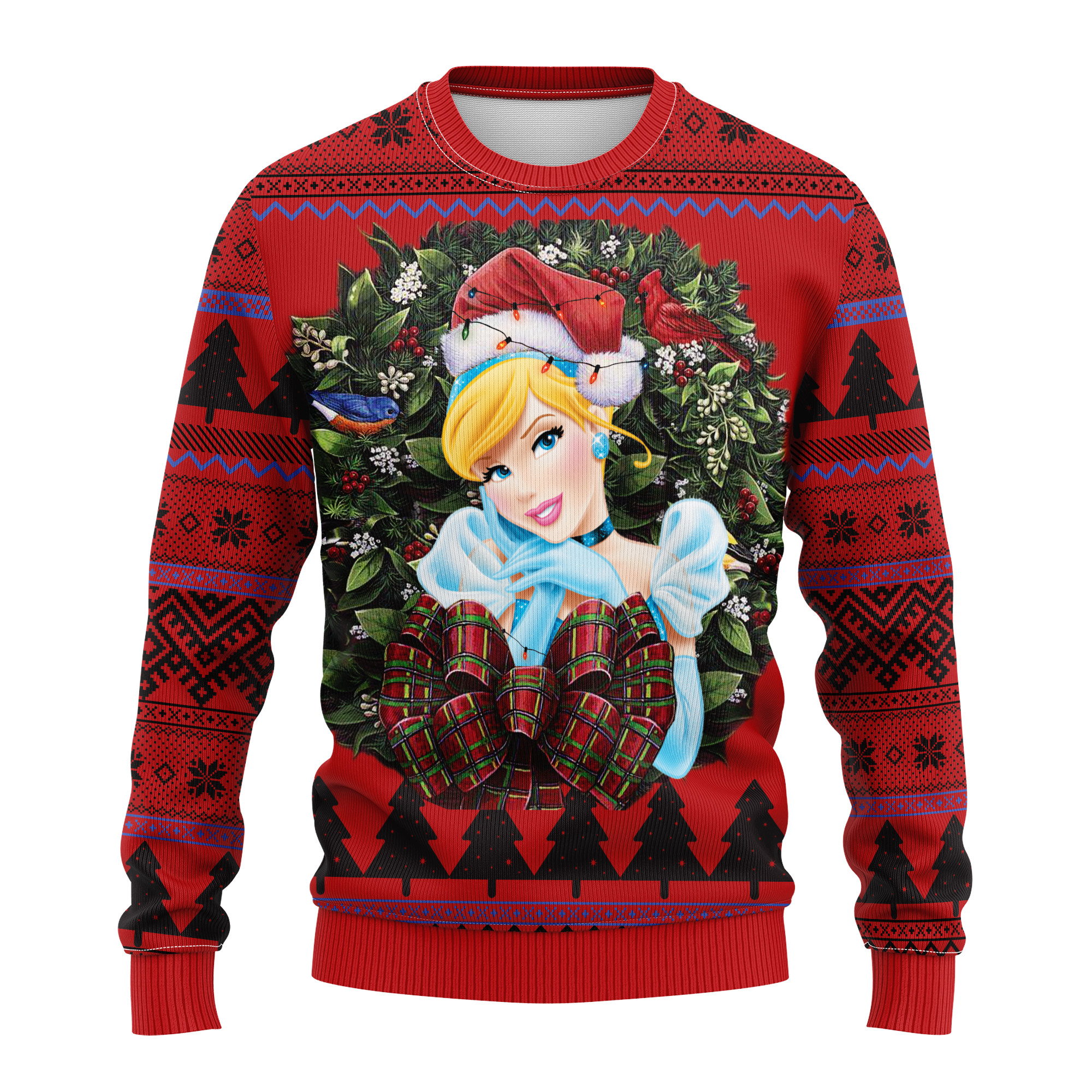 Cinderela Princess Noel Mc Ugly Christmas Sweater Thanksgiving Gift