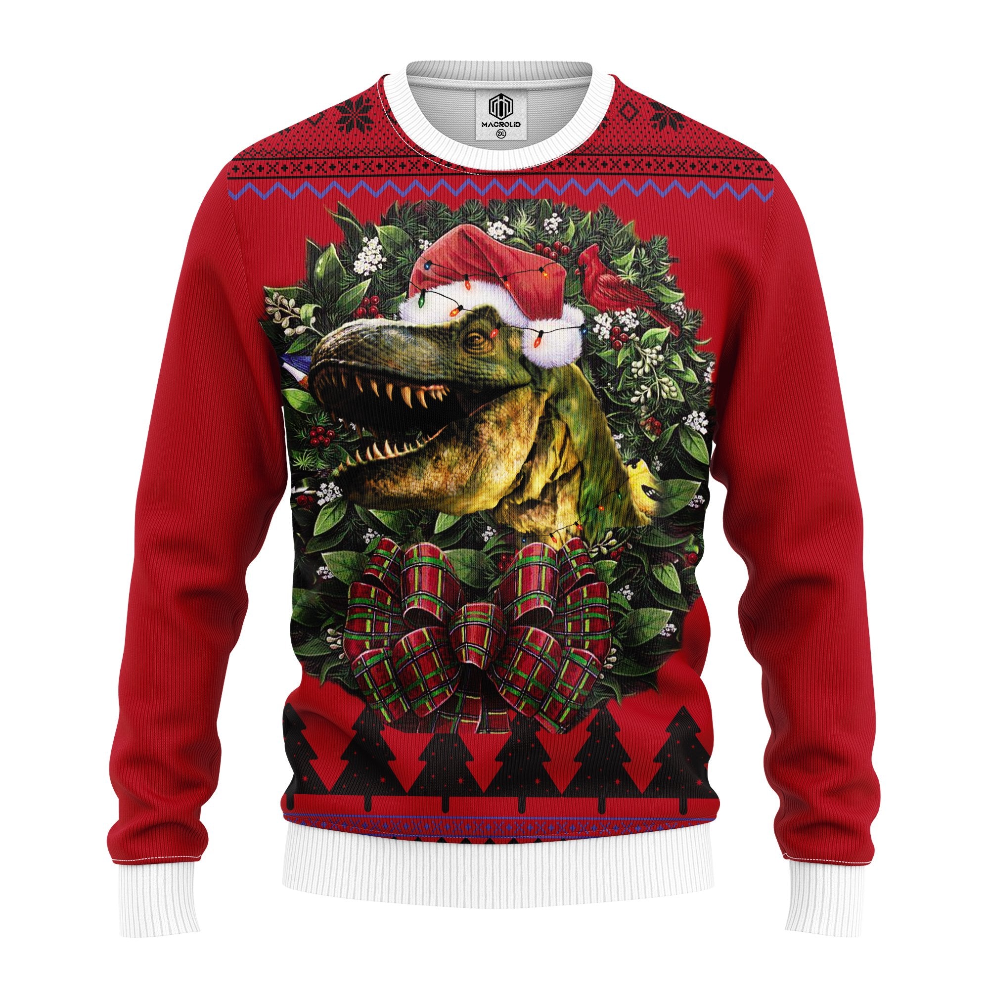 Dinosaur 2 Noel Mc Ugly Christmas Sweater Thanksgiving Gift