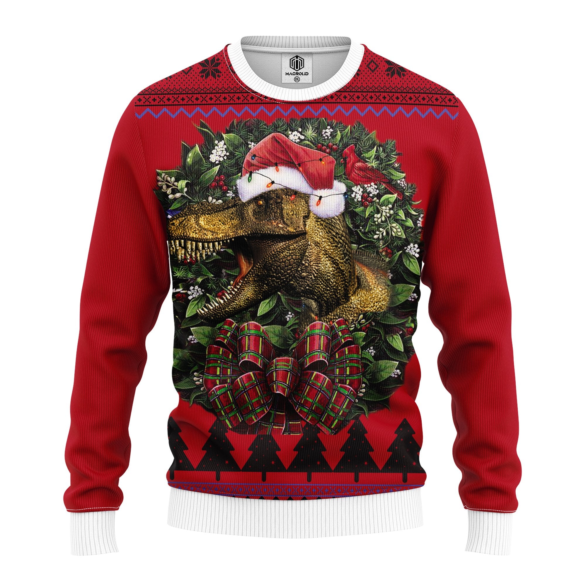 Dinosaur Noel Mc Ugly Christmas Sweater Thanksgiving Gift