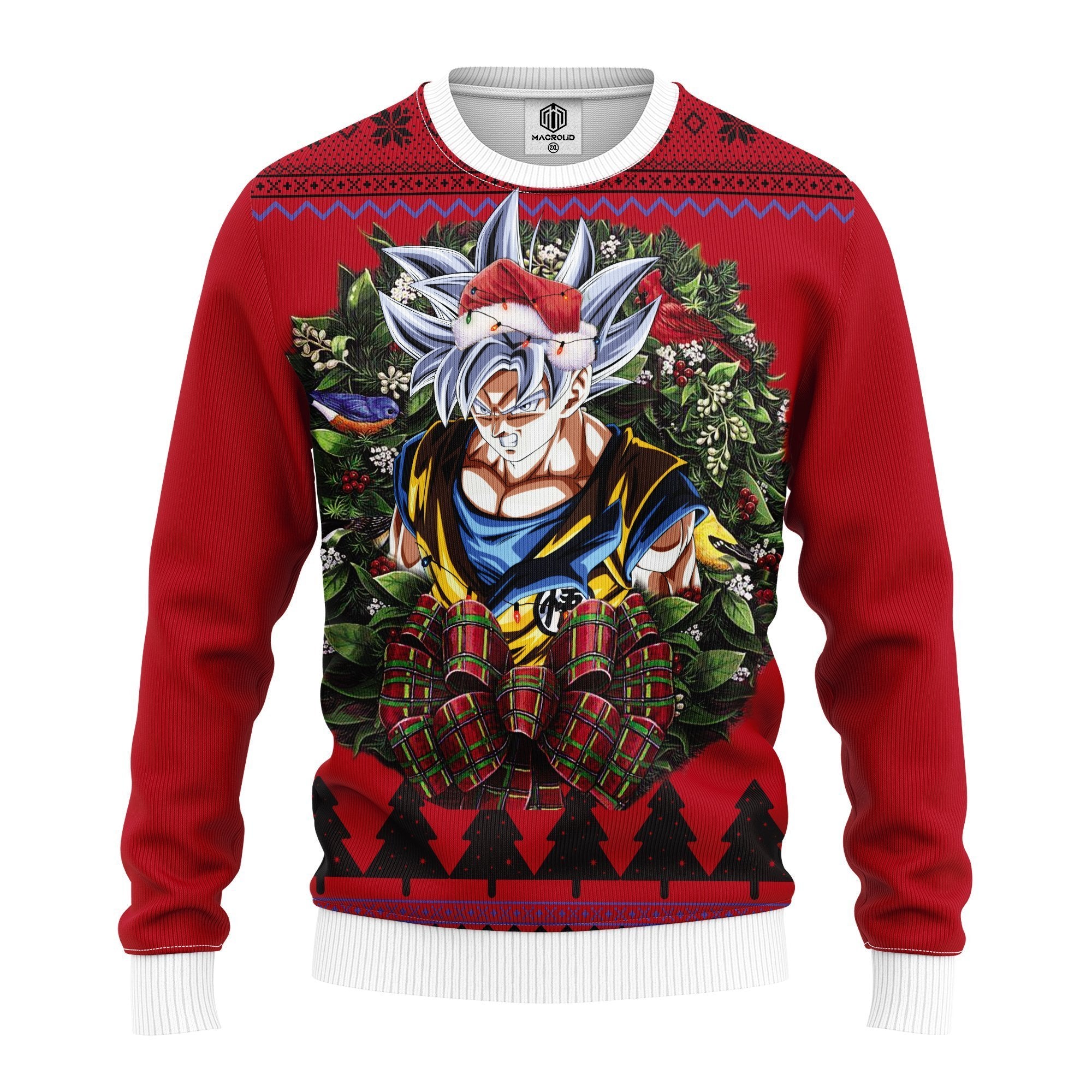 Dragon Ball Super Movie Goku Ultra Instinct Noel Mc Ugly Christmas Sweater Thanksgiving Gift