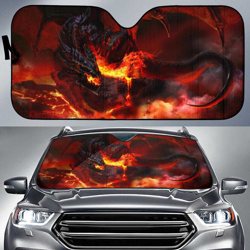 Dragon Fire Car Sun Shades Amazing Best Gift Ideas 2022