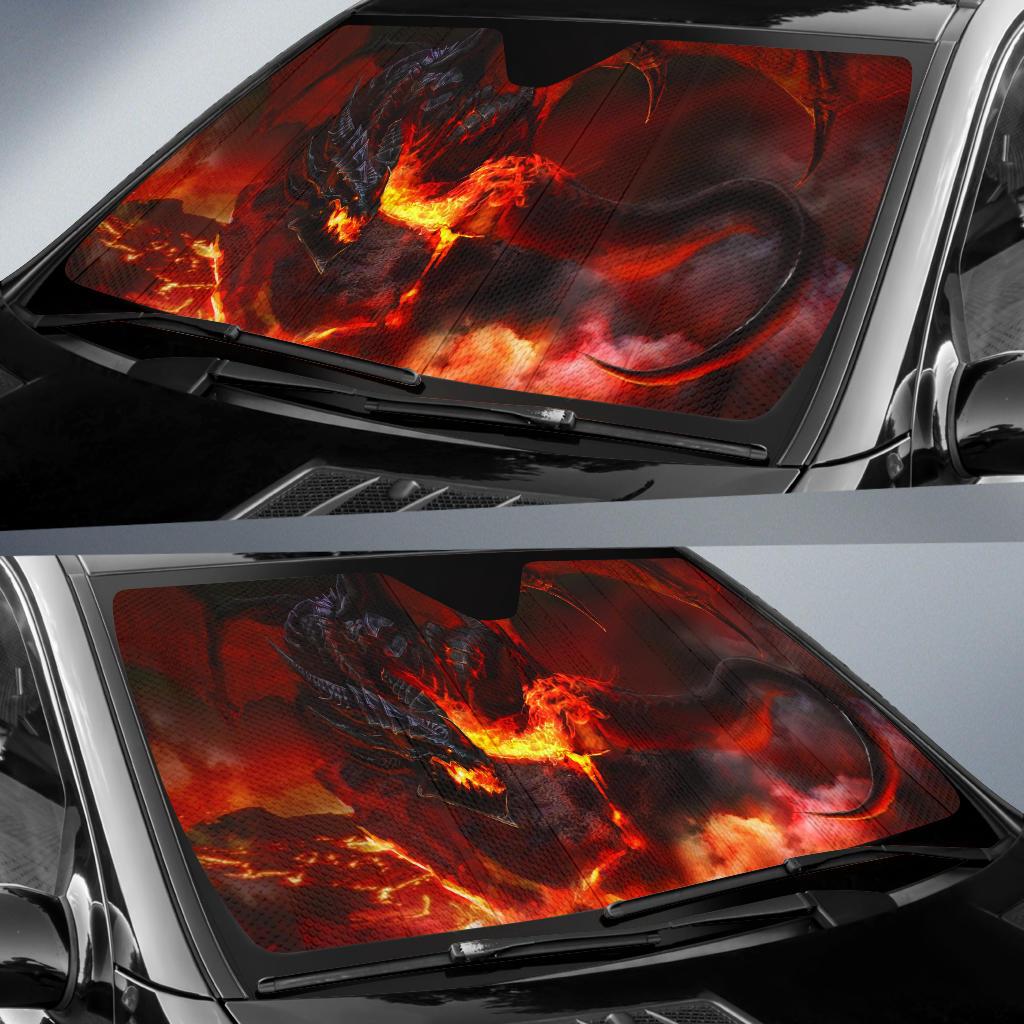 Dragon Fire Car Sun Shades Amazing Best Gift Ideas 2022