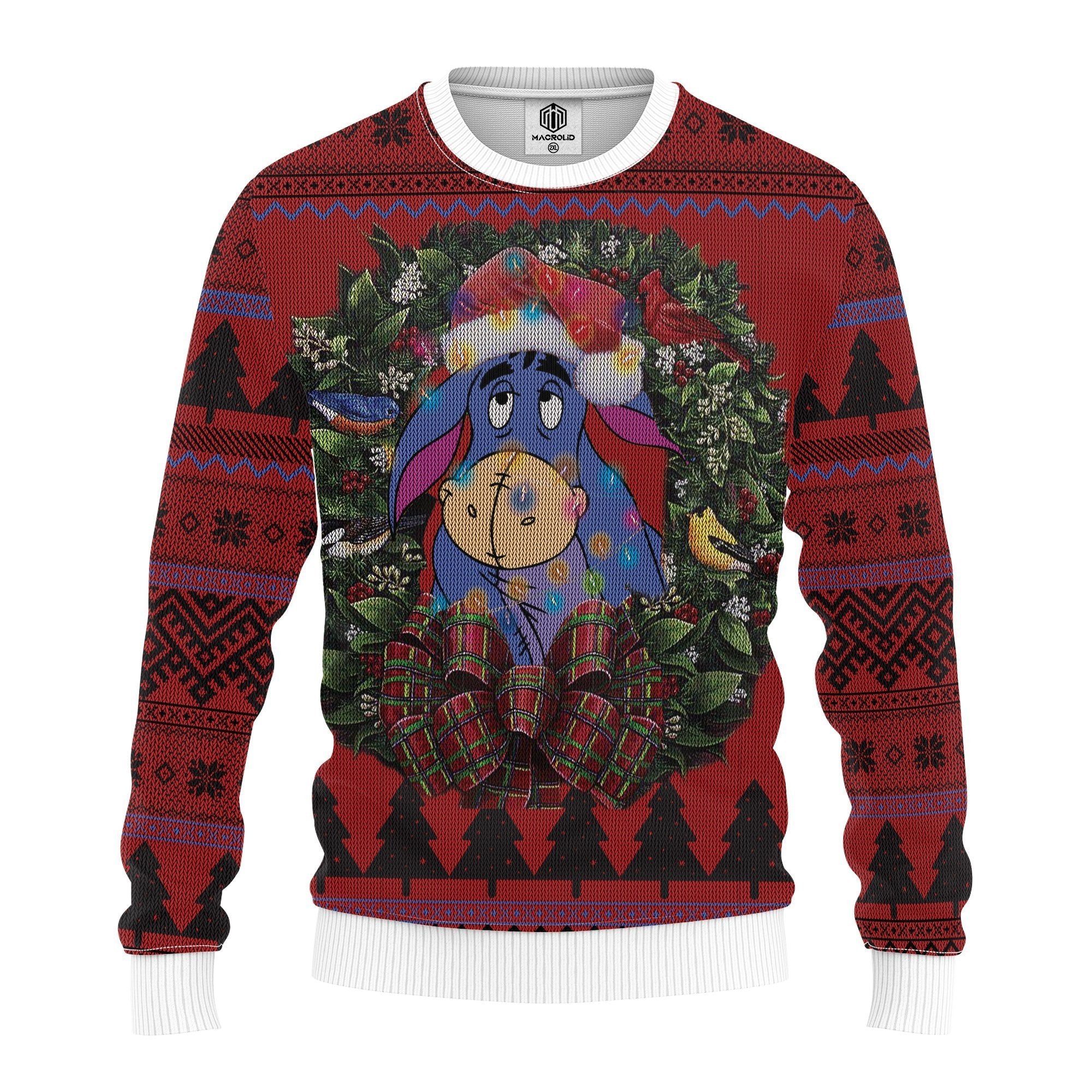 Eeyore Winnie The Pooh Mc Ugly Christmas Sweater Thanksgiving Gift