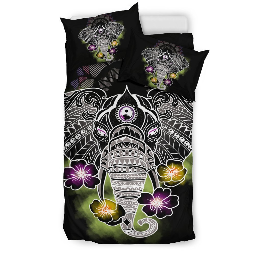 Elephant Art Bedding Set Duvet Cover And Pillowcase Set