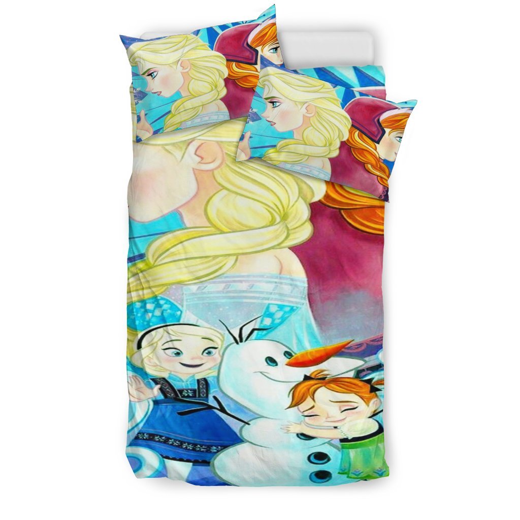 Elsa Anna Frozen Bedding Set 1 Duvet Cover And Pillowcase Set