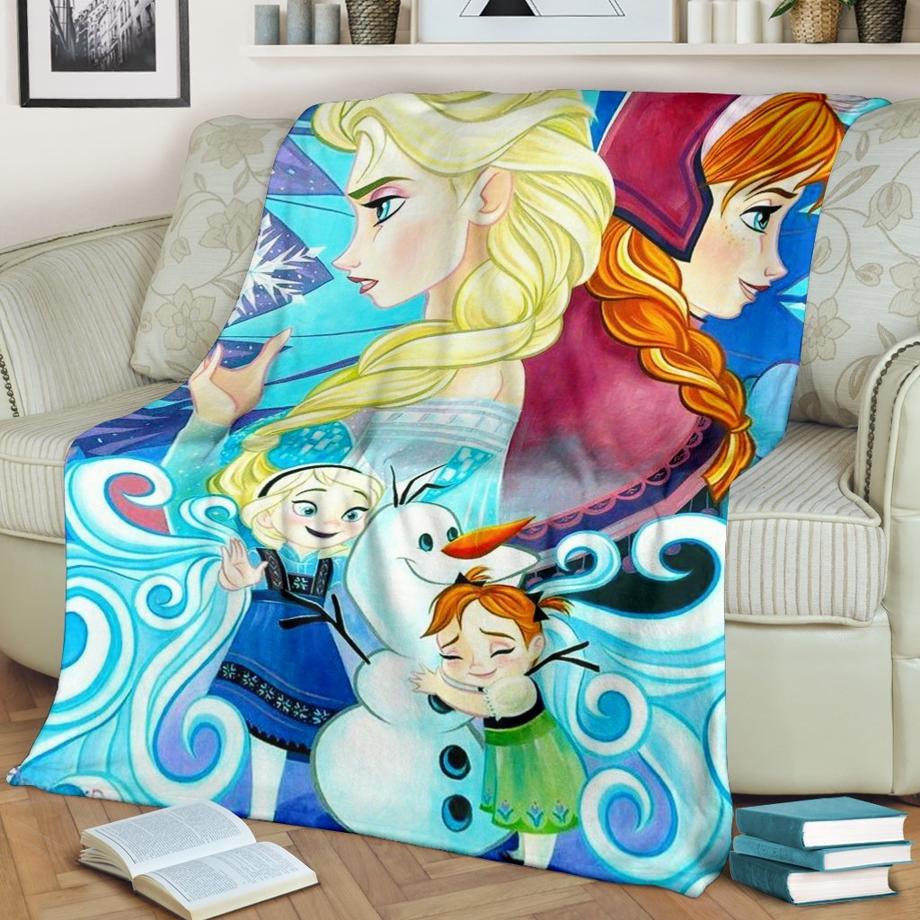 Elsa Anna Frozen Premium Blanket 1