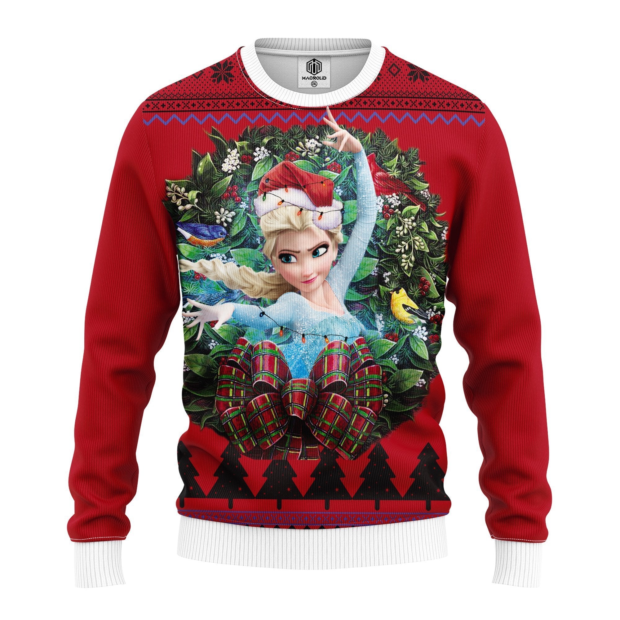 Elsa From Frozen Noel Mc Ugly Christmas Sweater Thanksgiving Gift