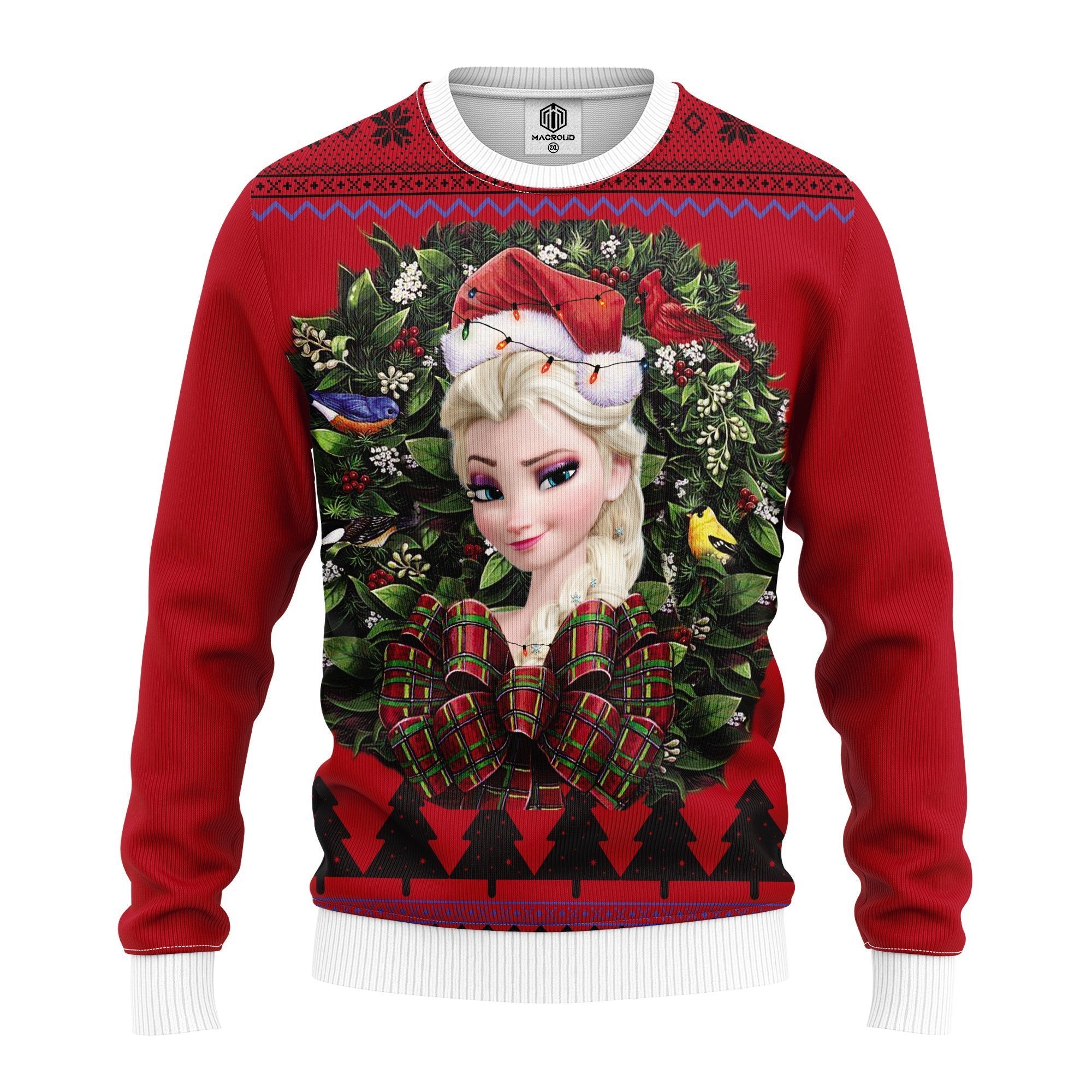 Elsa Frozen Princess Noel Mc Ugly Christmas Sweater Thanksgiving Gift