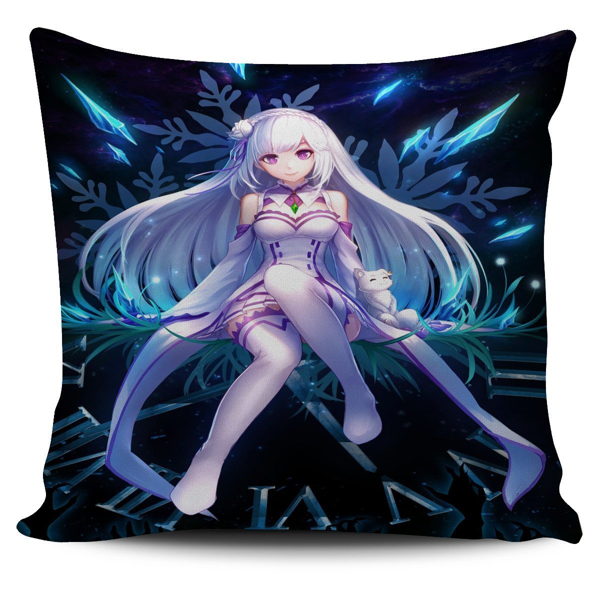Emilia Re:Zero Pillow Cover 1