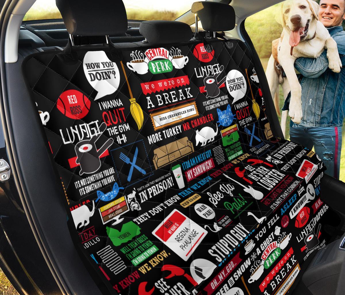 Friends Tv Show Car Dog Back Seat Cover