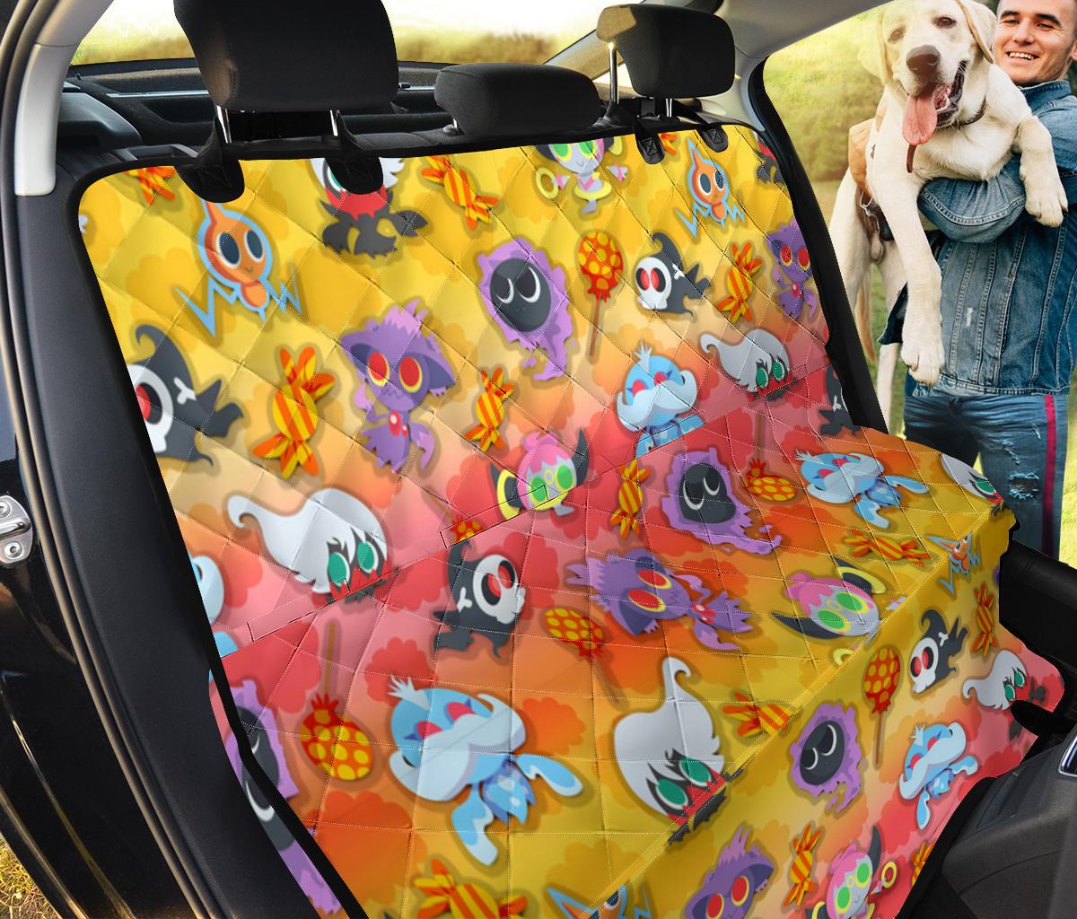 Pokemon Halloween Car Dog Back Seat Cover