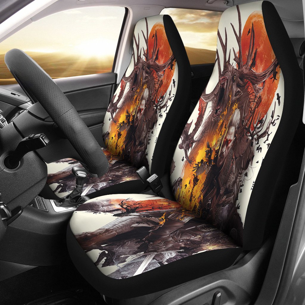 The Witcher 3 Wild Hunt Car Seat Covers Amazing Best Gift Idea