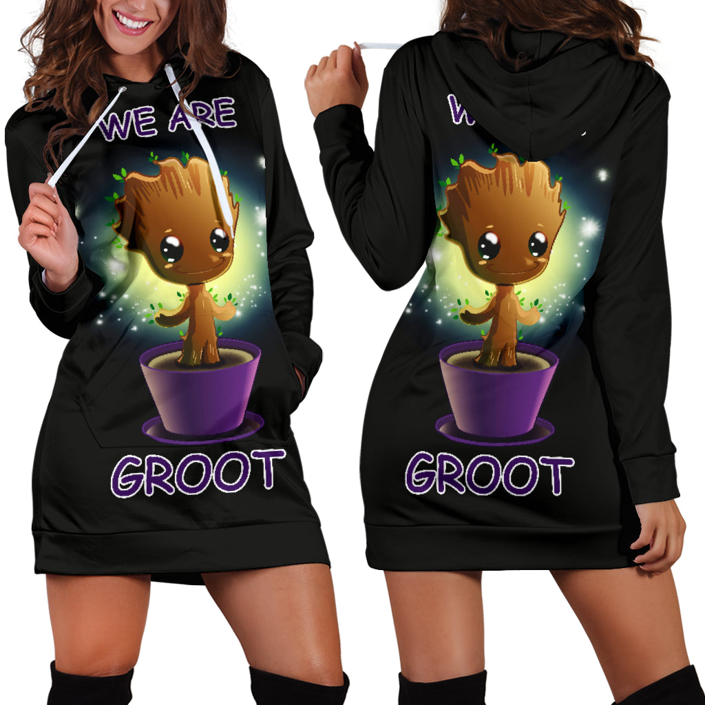 Baby Groot Hoodie Dress