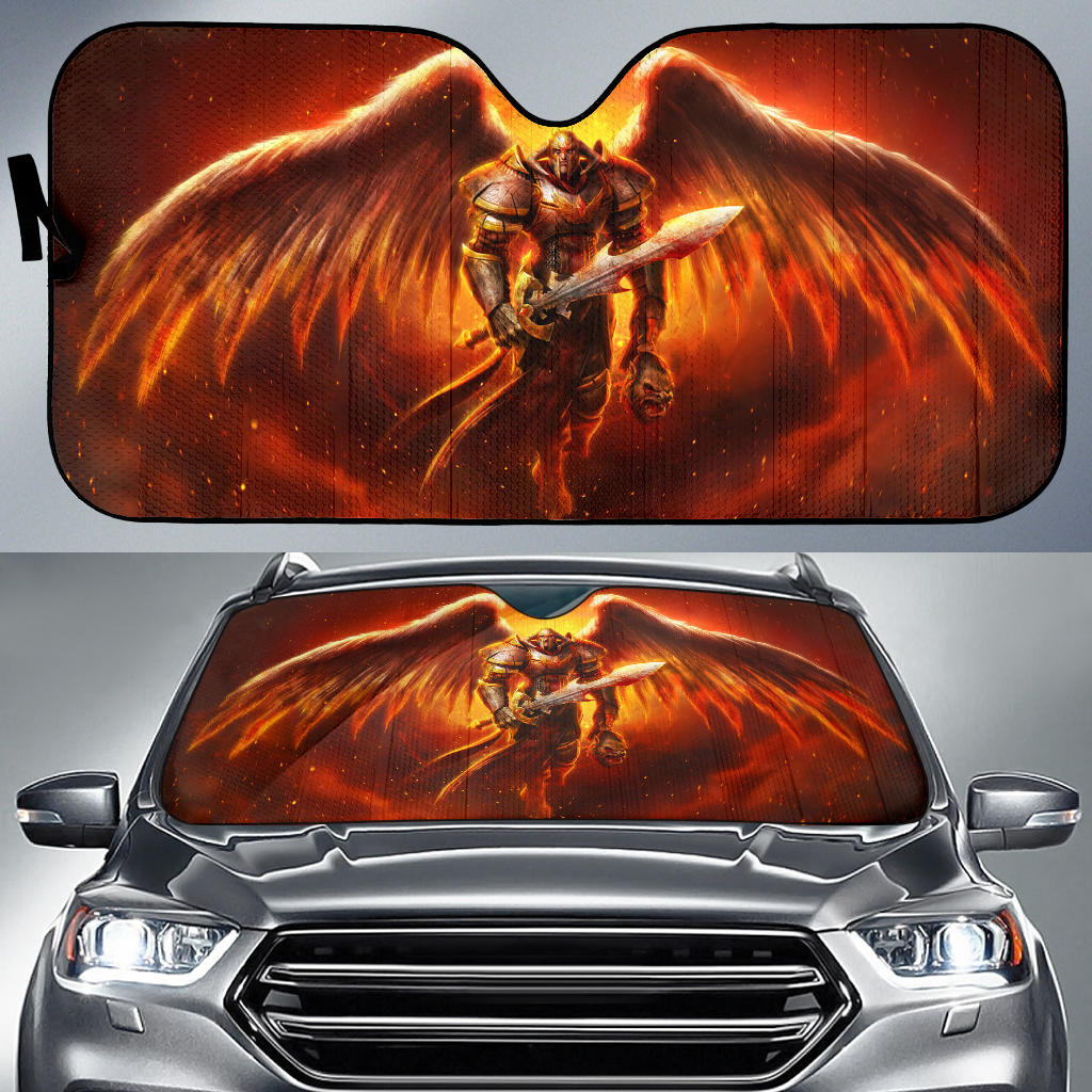 Angel Knight Hell Car Sun Shades Amazing Best Gift Ideas 2022