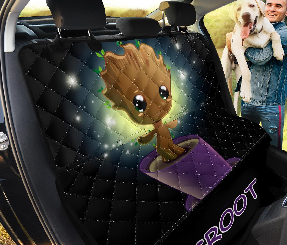 Baby Groot Car Dog Back Seat Cover