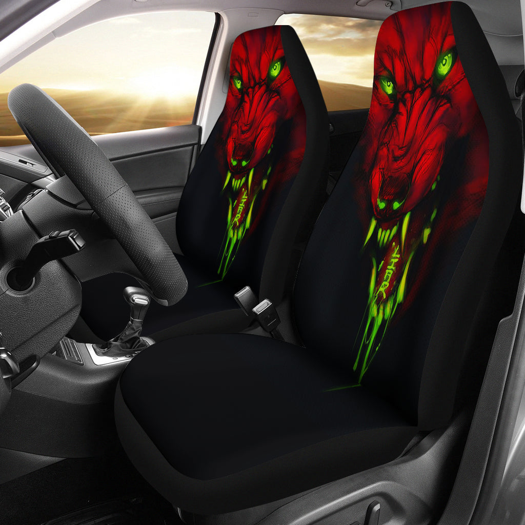 Red Wolf Seat Cover