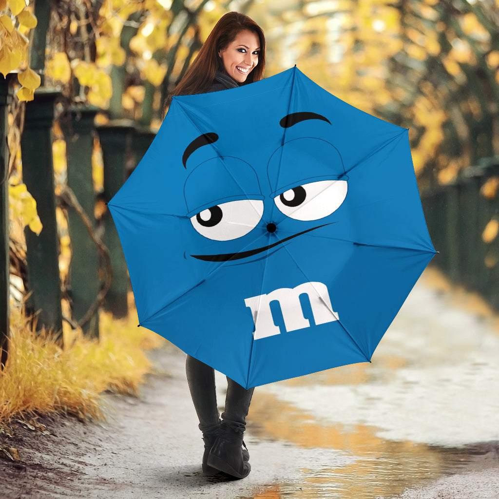 M&M Blue Chocolate Umbrella