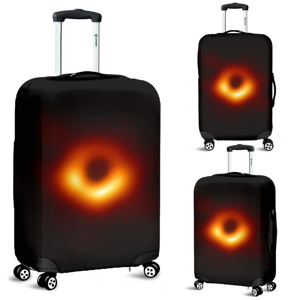 Black Hole Luggage Covers