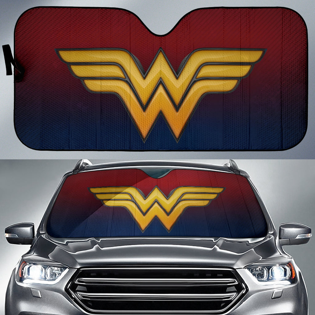 Wonder Woman 4K Logo Car Sun Shades Amazing Best Gift Ideas 2022
