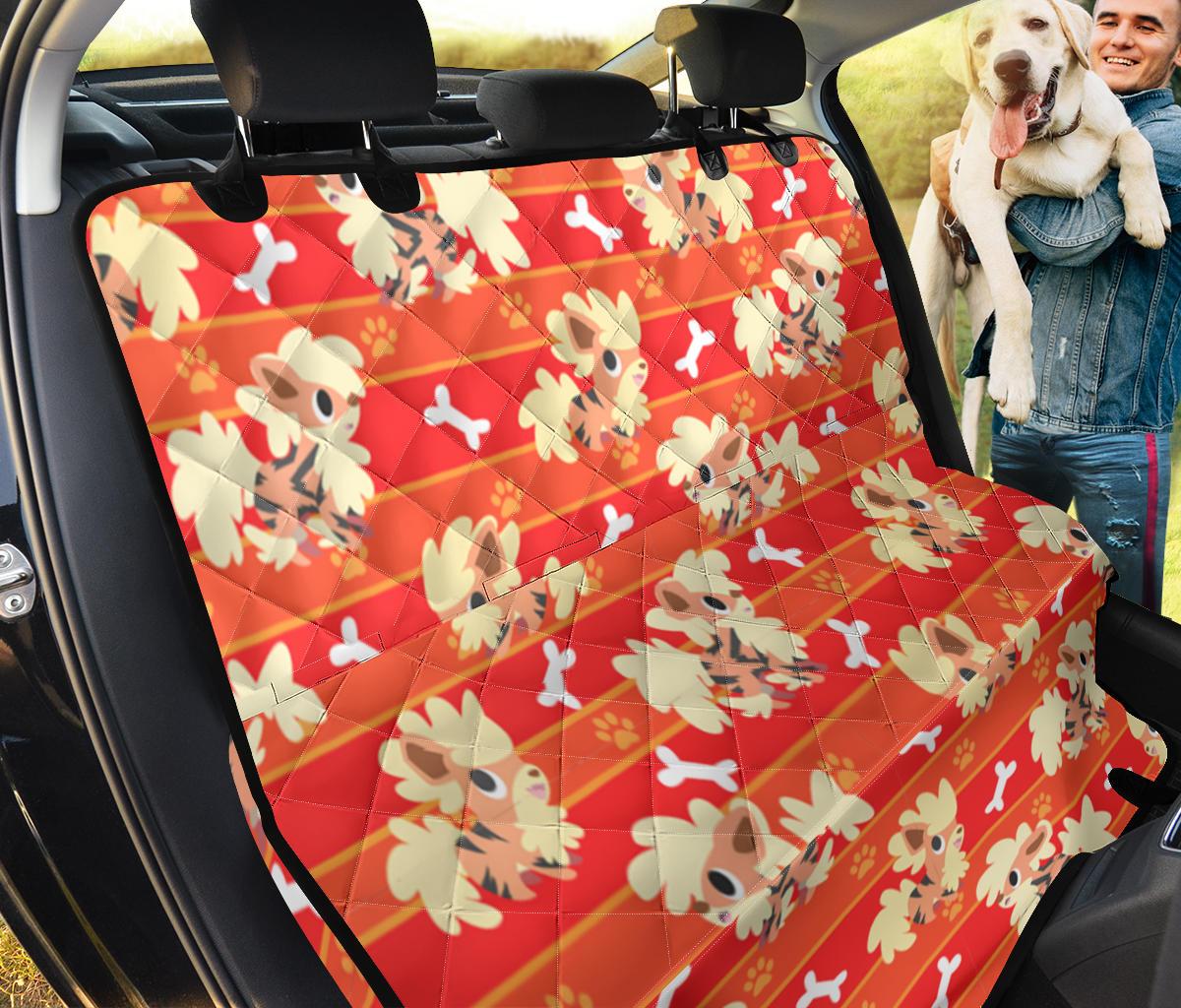 Pokemon Arcanine Fire Car Dog Back Seat Cover