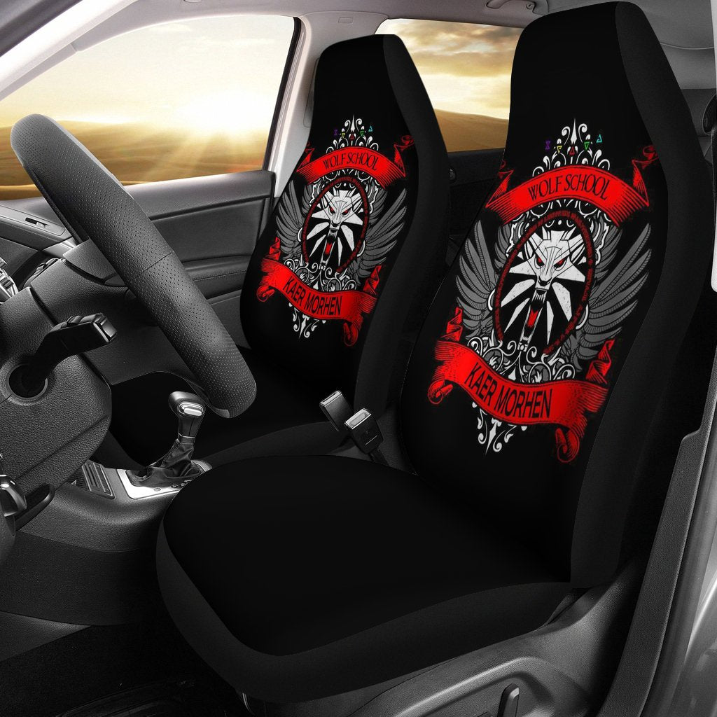 The Witcher Wolf Car Seat Covers Amazing Best Gift Idea