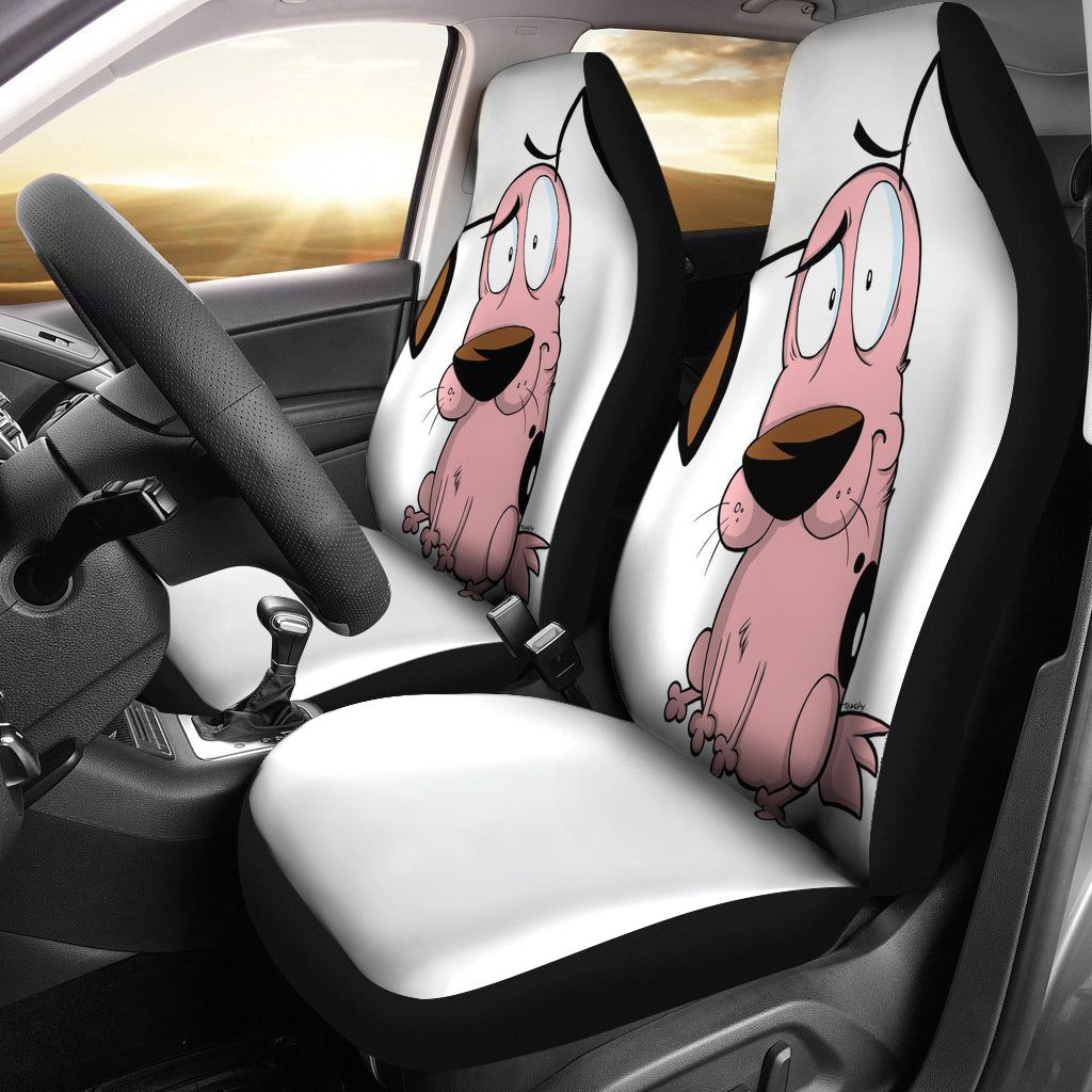 Courage The Cowardly Dog Seat Cover