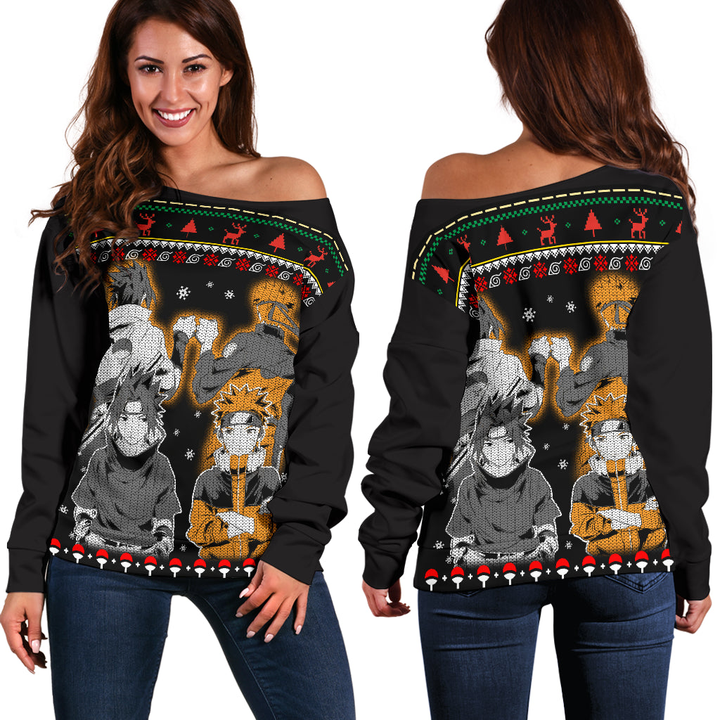 Naruto Sasuke Shoulder Sweater