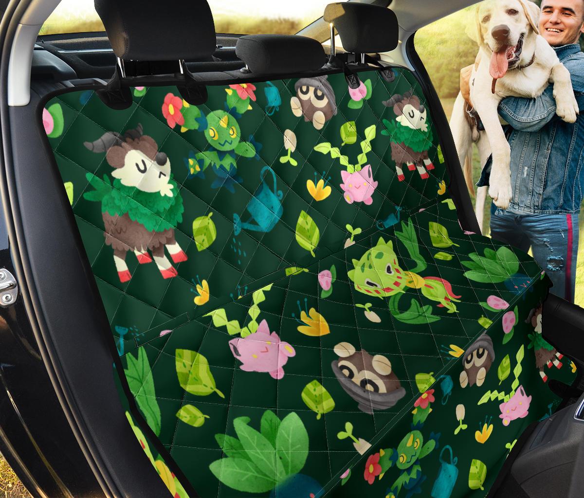 Pokemon Green Car Dog Back Seat Cover