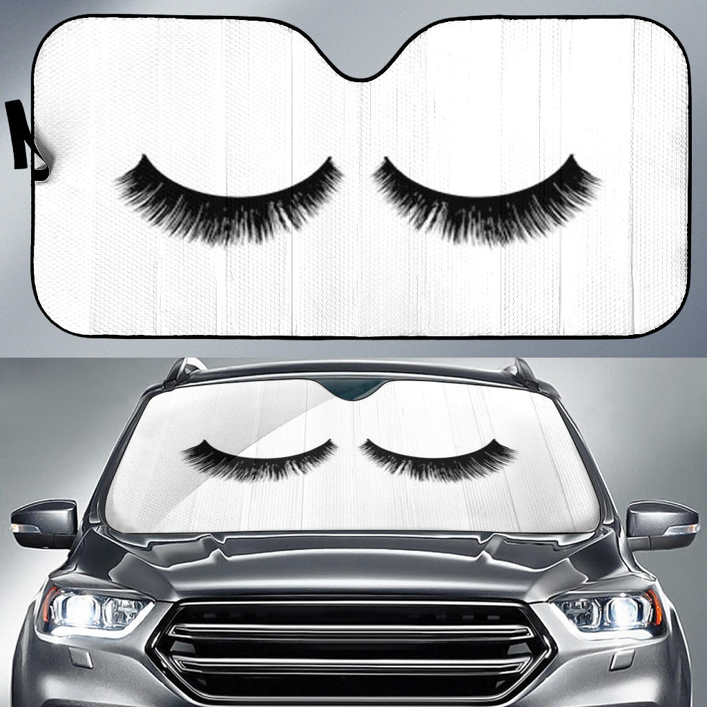 Sleep Eyes Car Sun Shades Windshield Accessories Decor Gift