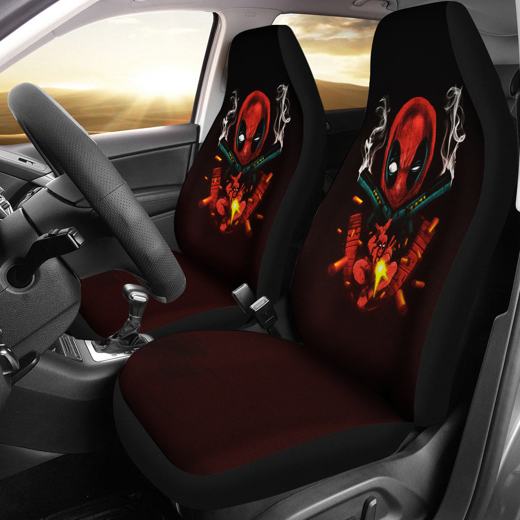 Deadpool Gun Seat Cover