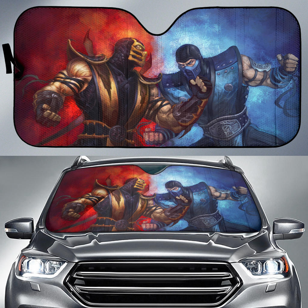 Sub Zero Vs Scropion Car Sun Shades Amazing Best Gift Ideas 2022