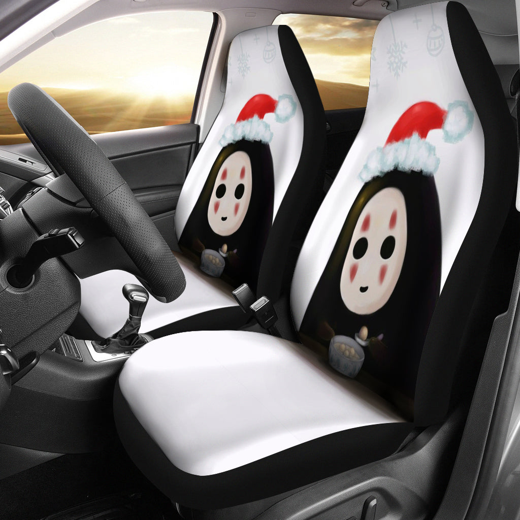 No Face Christmas Seat Cover