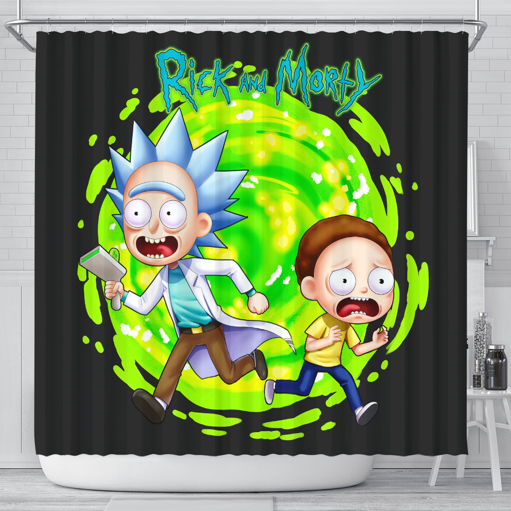 Rick And Morty Shower Curtain