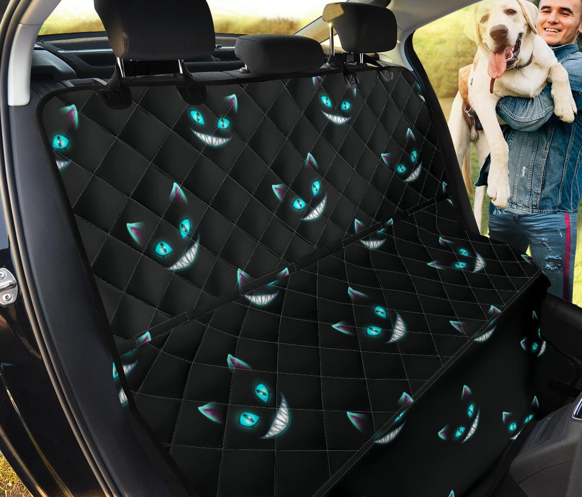 Cat Creepy Blue Eyes Car Dog Back Seat Cover