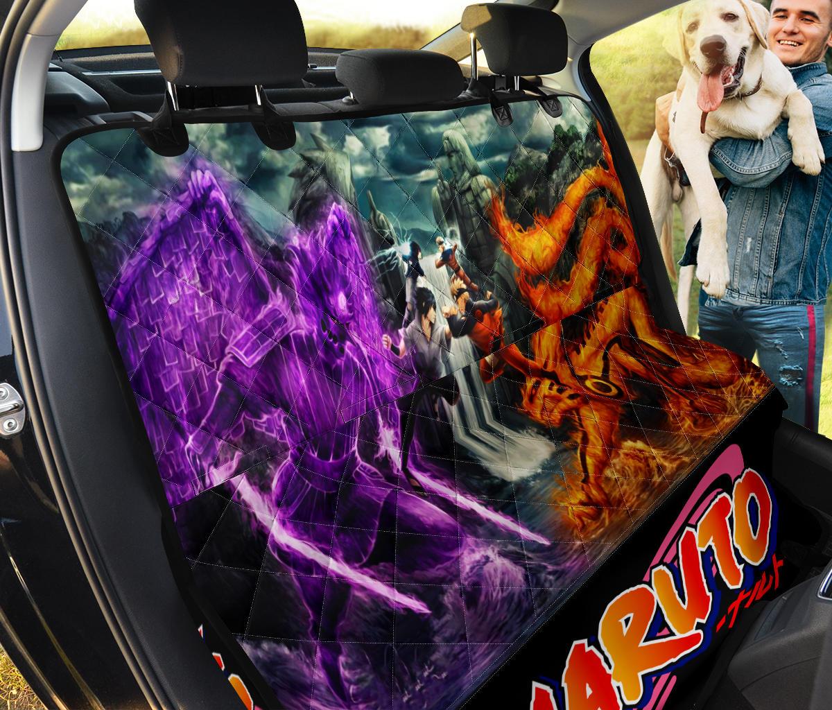 Naruto Vs Sasuke Car Dog Back Seat Cover