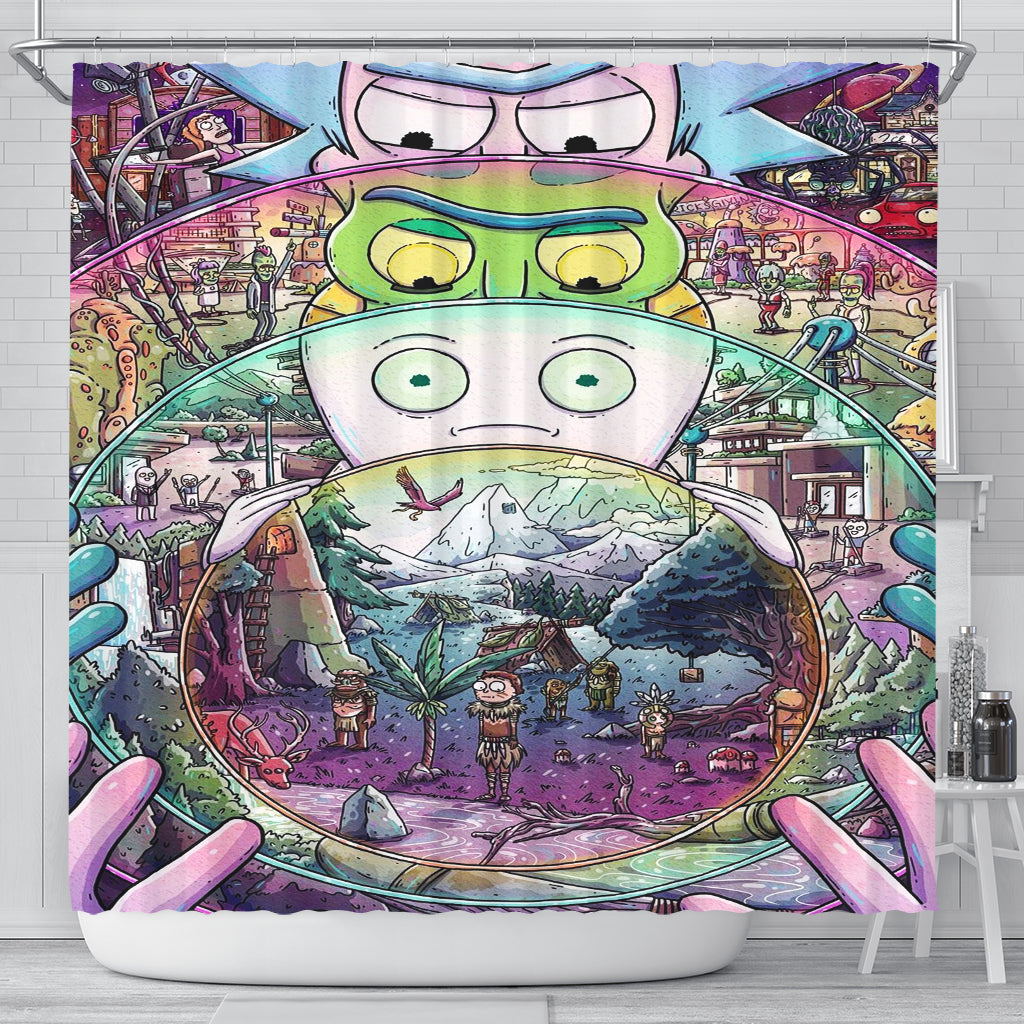 Rick And Morty Shower Curtain 8