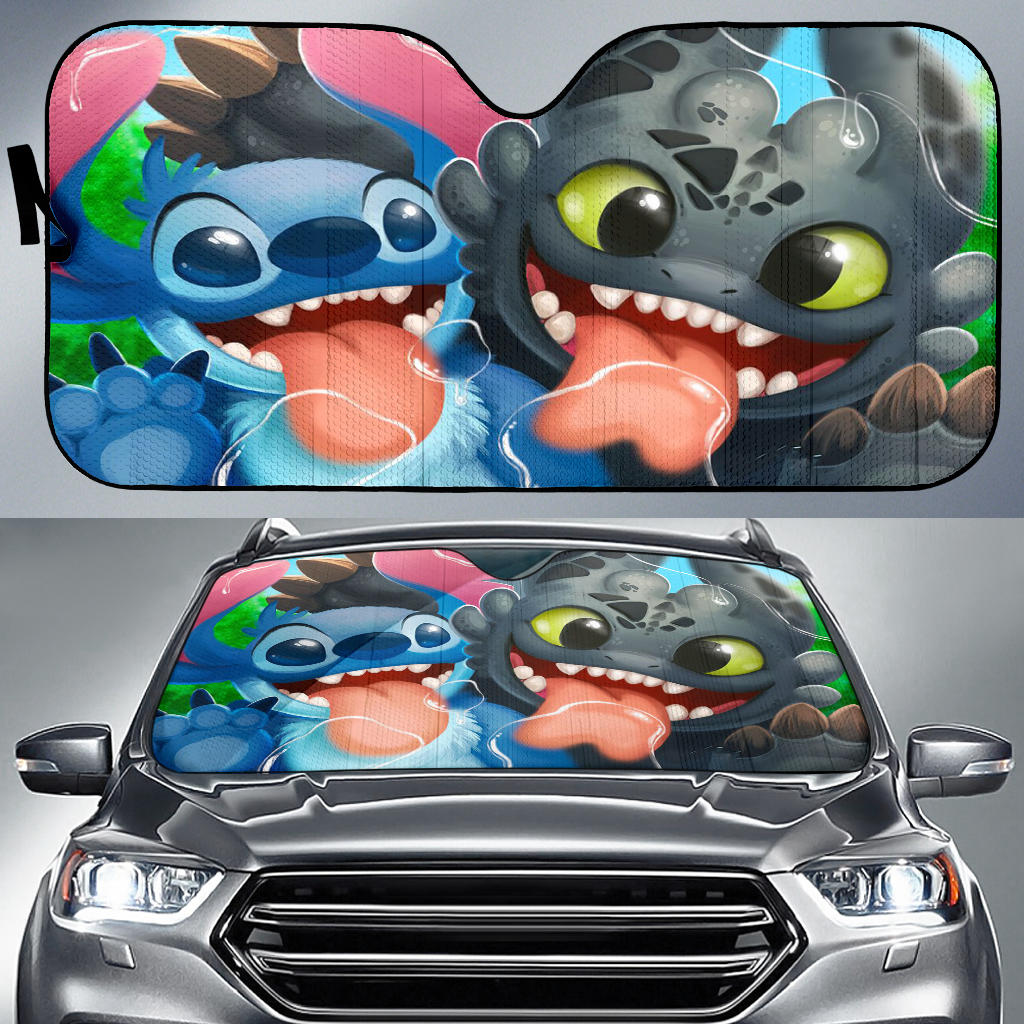 Stitch Toothless Car Sun Shades Amazing Best Gift Ideas 2022