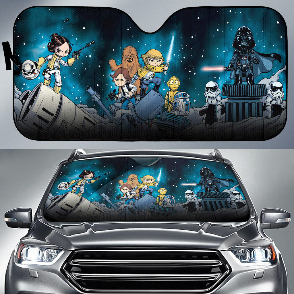 Star Wars Funny Auto Sun Shades Amazing Best Gift Ideas 2022