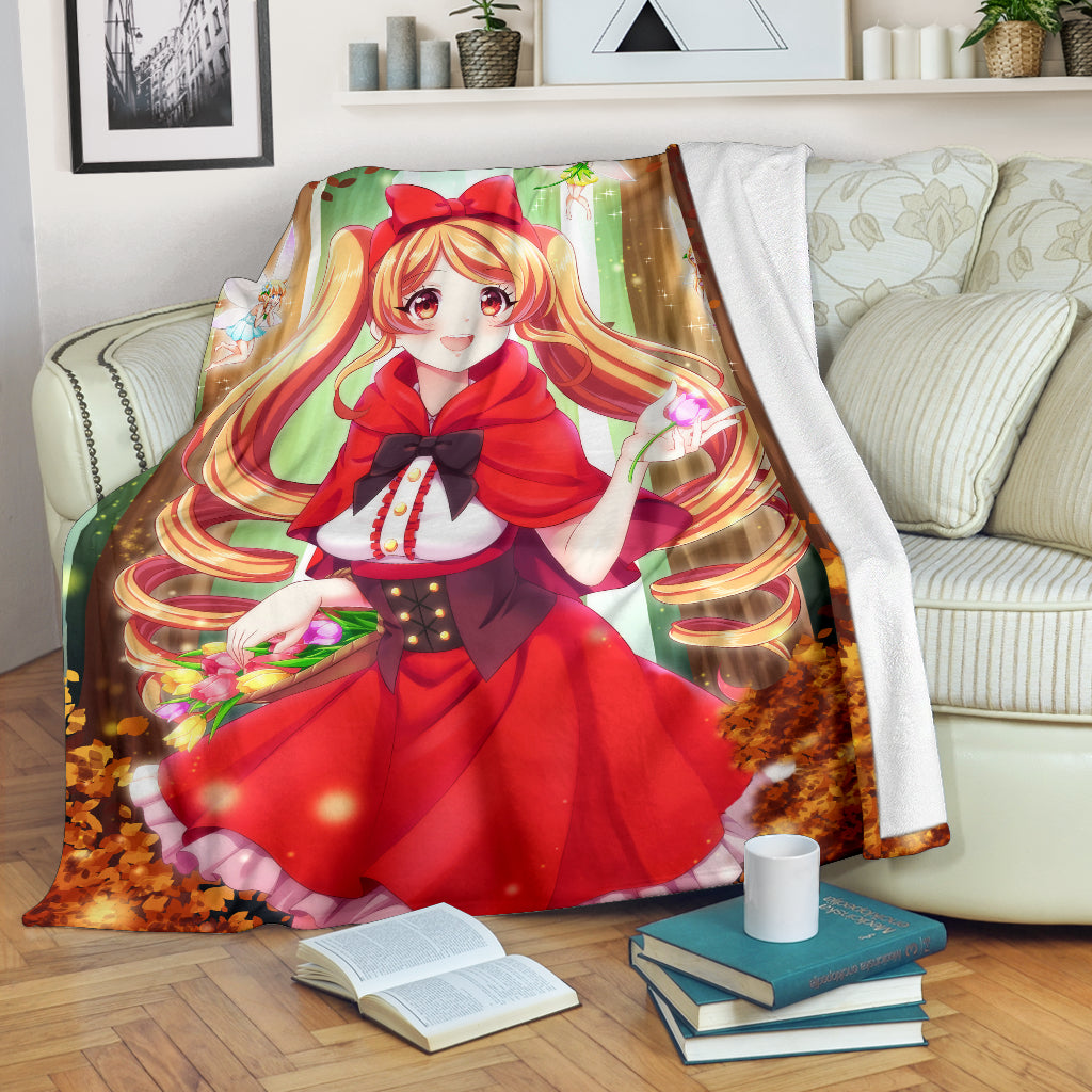 Chibi Red Riding Hood Premium Blanket