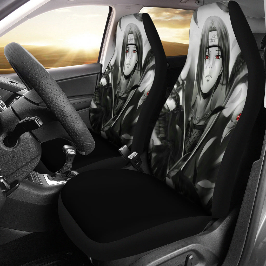 Uchiha Itachi Black And White Seat Cover