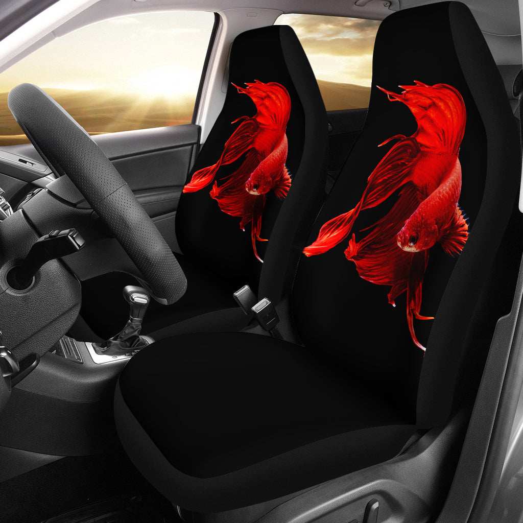 Red Fish Seat Cover