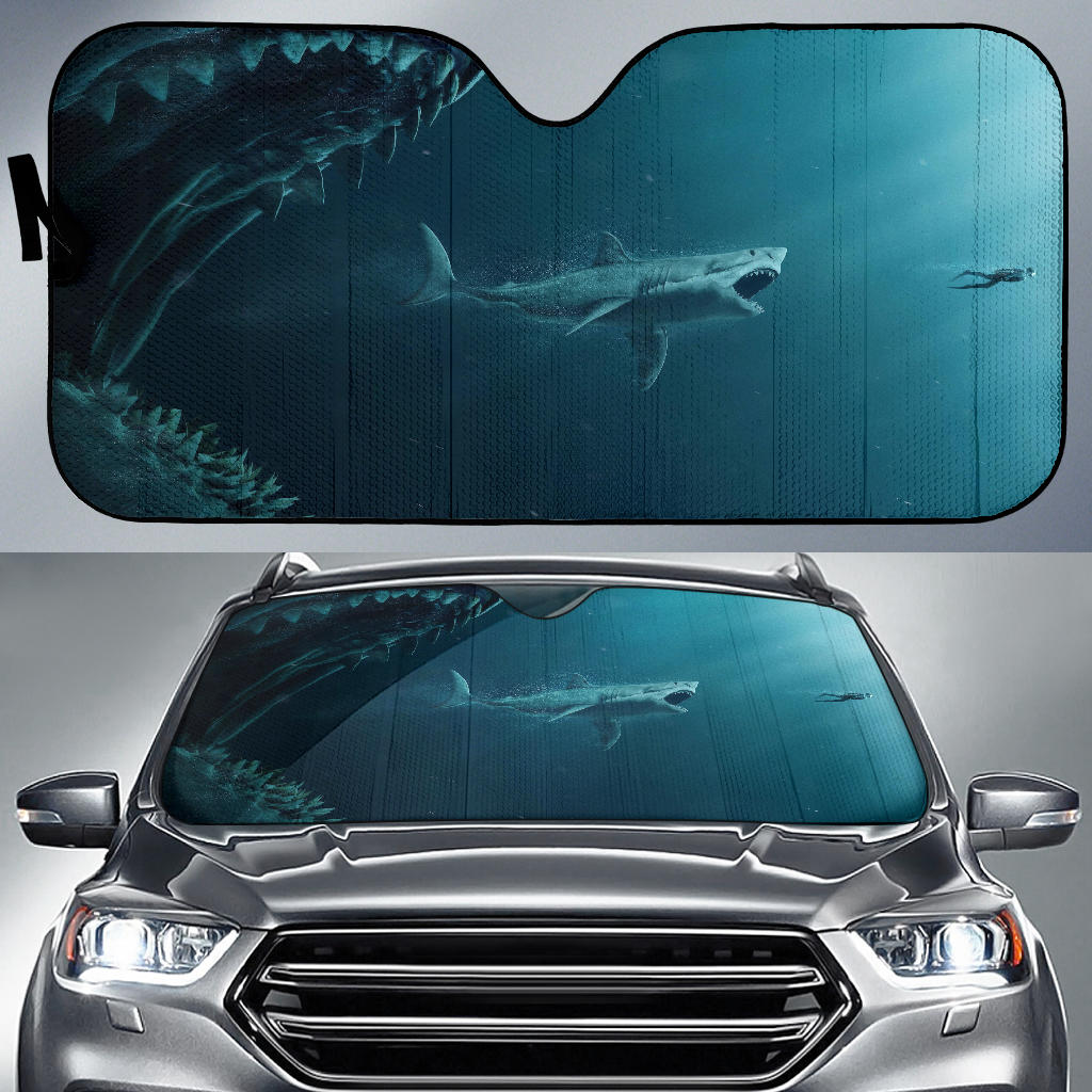 Megalodon Car Sun Shades Amazing Best Gift Ideas 2022