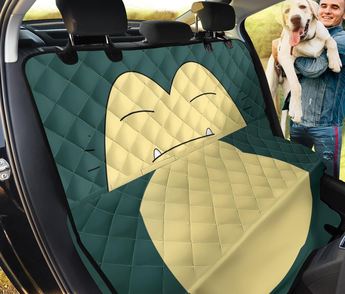 Snorlax Pokemon Car Dog Back Seat Cover