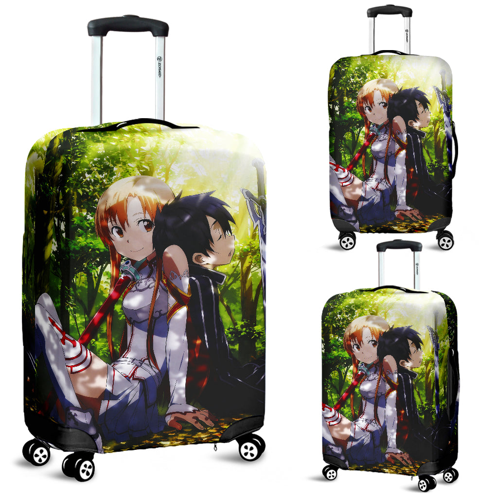 Kirito Asuna Sword Art Online Luggage Covers 1