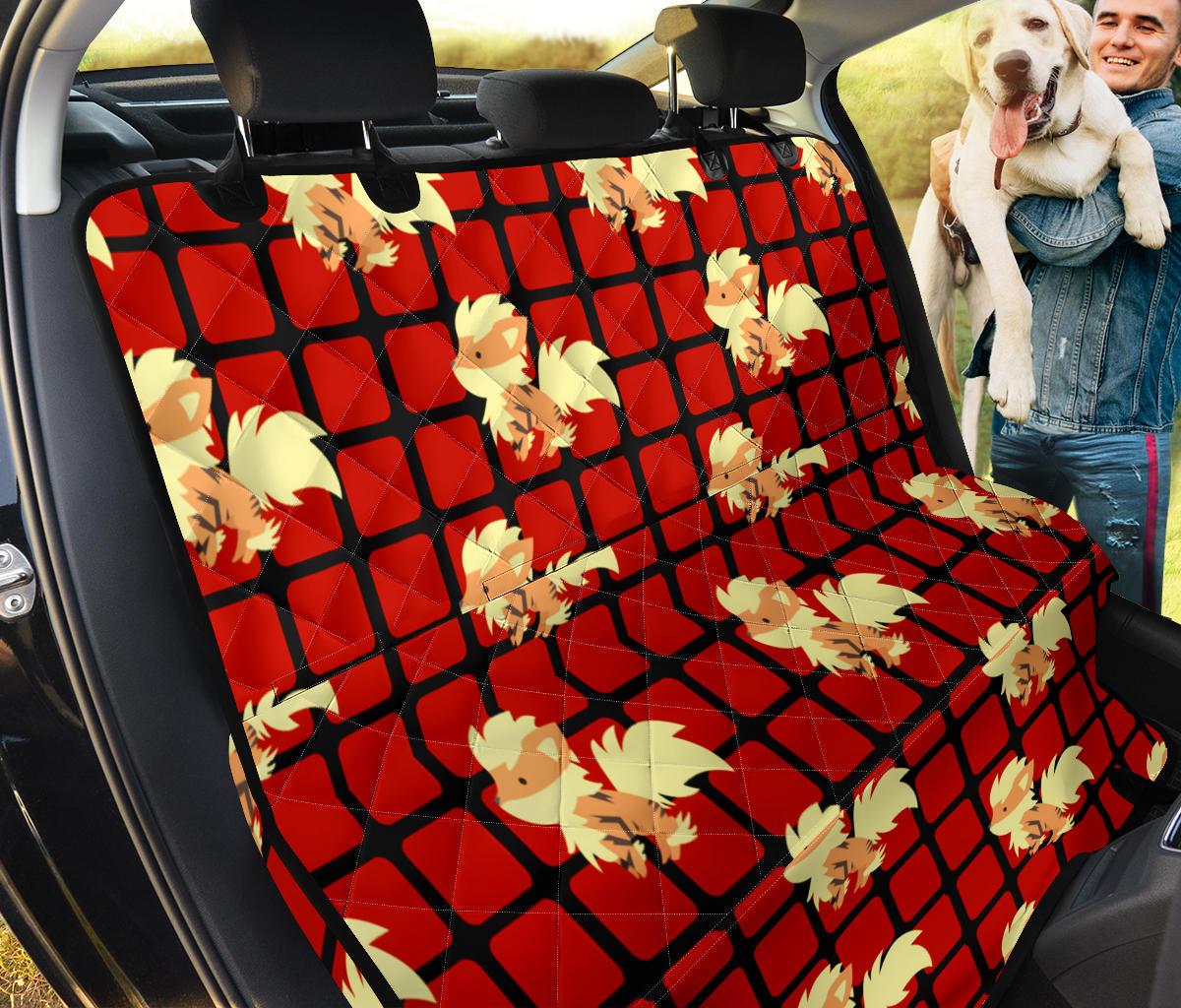 Pokemon Arcanine Car Dog Back Seat Cover