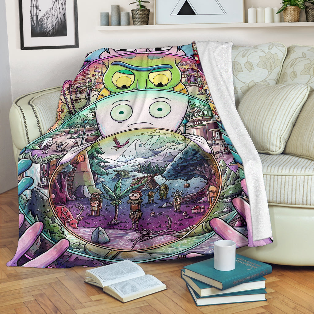 Rick And Morty Premium Blanket 9